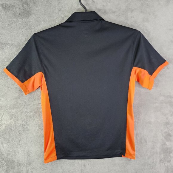 Men's Nike OSU Dri-Fit Polo Shirt Short Sleeve Black & Orange Oklahoma State M - Picture 8 of 11